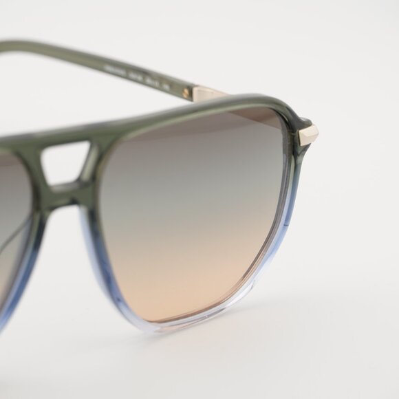 Rag & Bone RNB1074/S 03UK 98 Sunglasses Green Aviator Frame, Brown Lenses main image 4